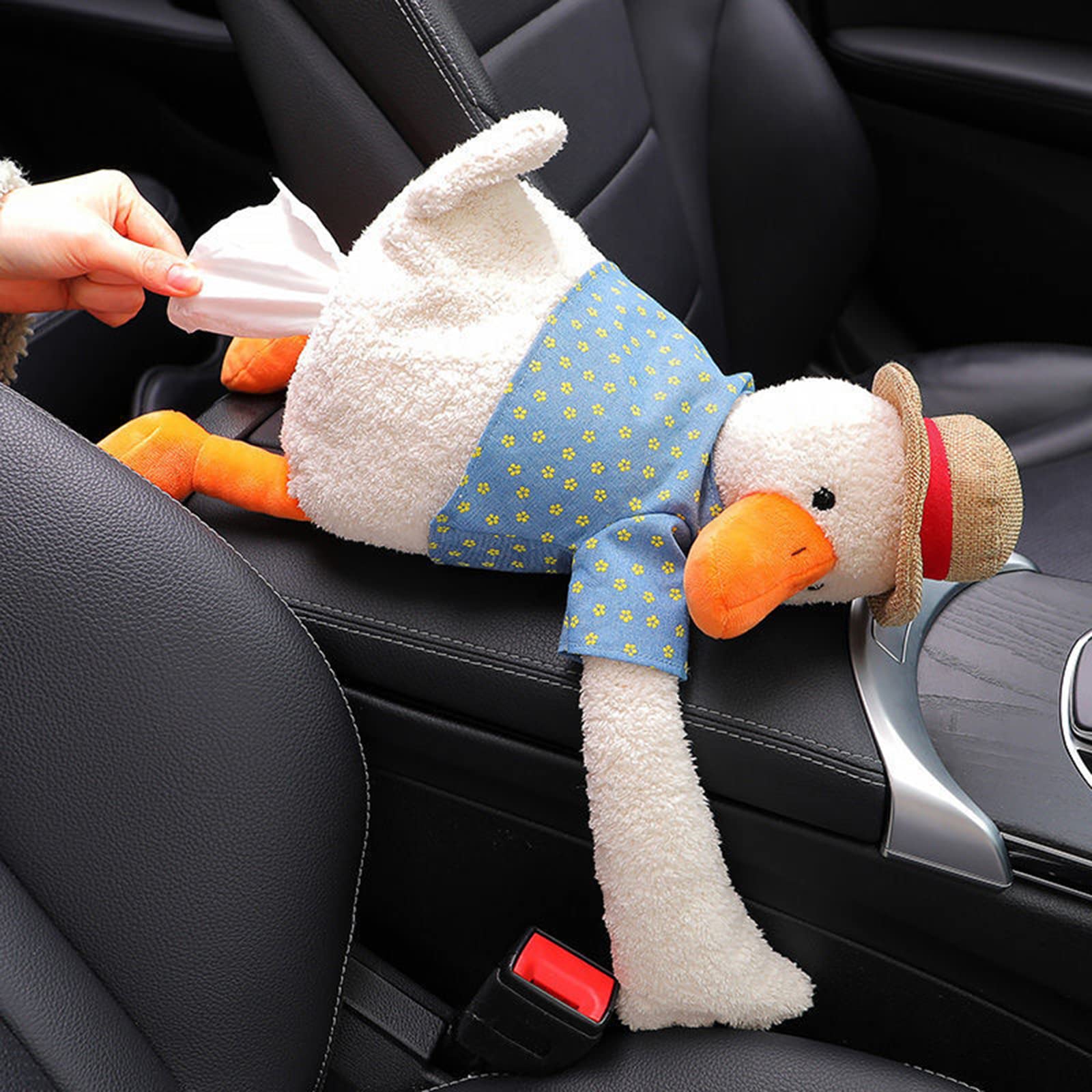Amazon.com: KWQBHW Cute Duck Tissue Holder for Car, Creative Duck